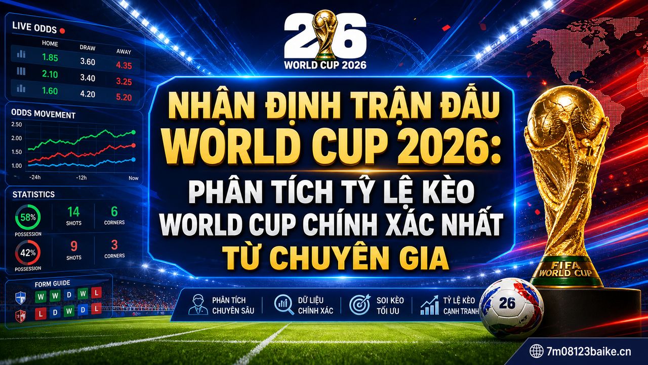 Nhận định trận đấu World Cup 2026: Phân tích tỷ lệ kèo World Cup chính xác nhất từ chuyên gia