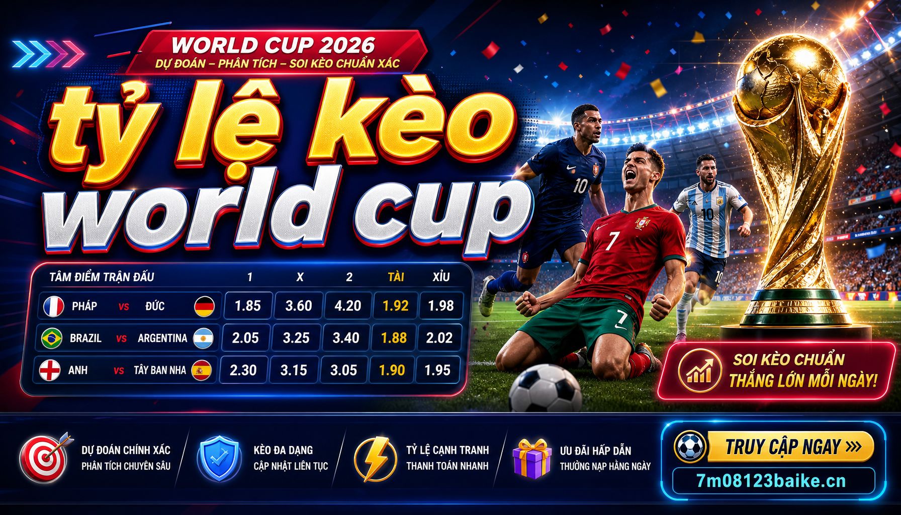 tỷ lệ kèo world cup